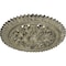 Ekena Millwork York Ceiling Medallion (Fits Canopies up to 3 5/8"), 21 5/8"OD x 2 1/2"P, Castle Stone Crackle CM21YOCSC - alternate 2